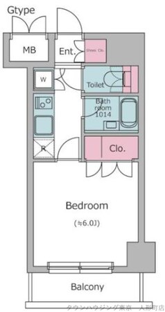 KDXレジデンス日本橋箱崎の物件間取画像